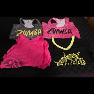 Zumba Large Work Out Tops (Selling as a Lot)